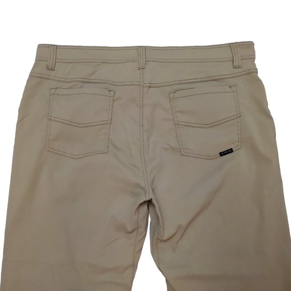 prAna Slim Fit 38x32 (Meas 38x27 11.5") Beige Outdoor Hiking *Hemmed* Pants A17 - Picture 5 of 9